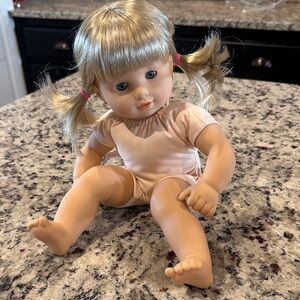Blonde Hair Doll with Blue Eyes-Bitty baby